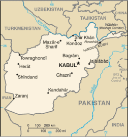 afghan map